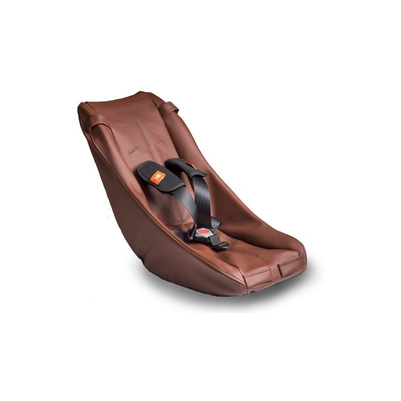 Baby Safety Seat Comfort Brown Leather 